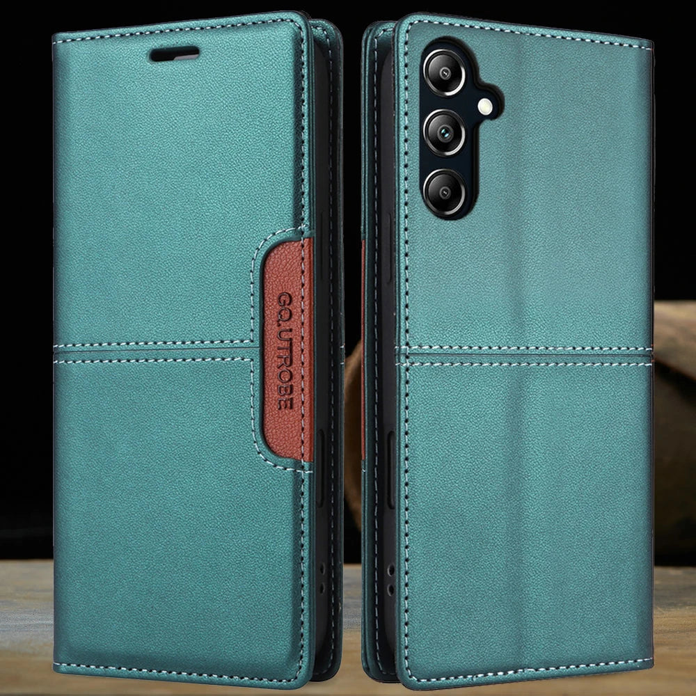 Samsung Galaxy - Premium Vegan Leather Wallet Flip Case