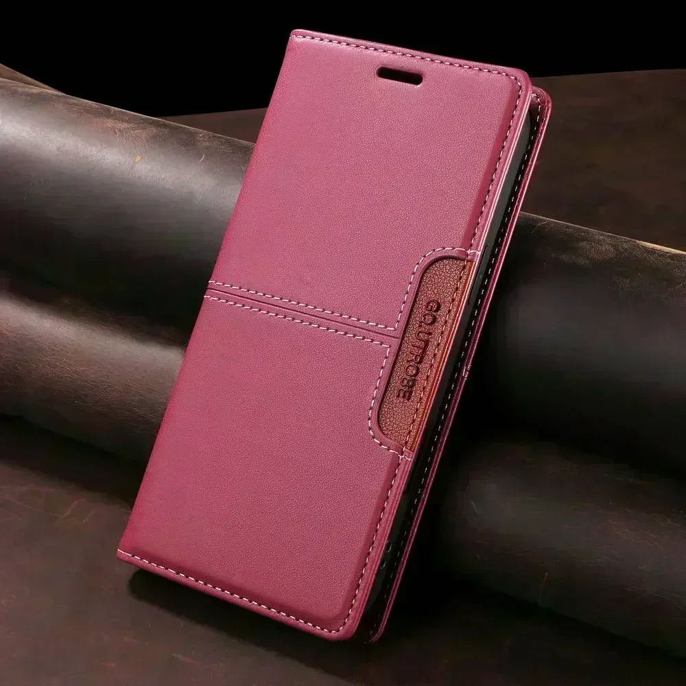 Samsung Galaxy - Premium Vegan Leather Wallet Flip Case