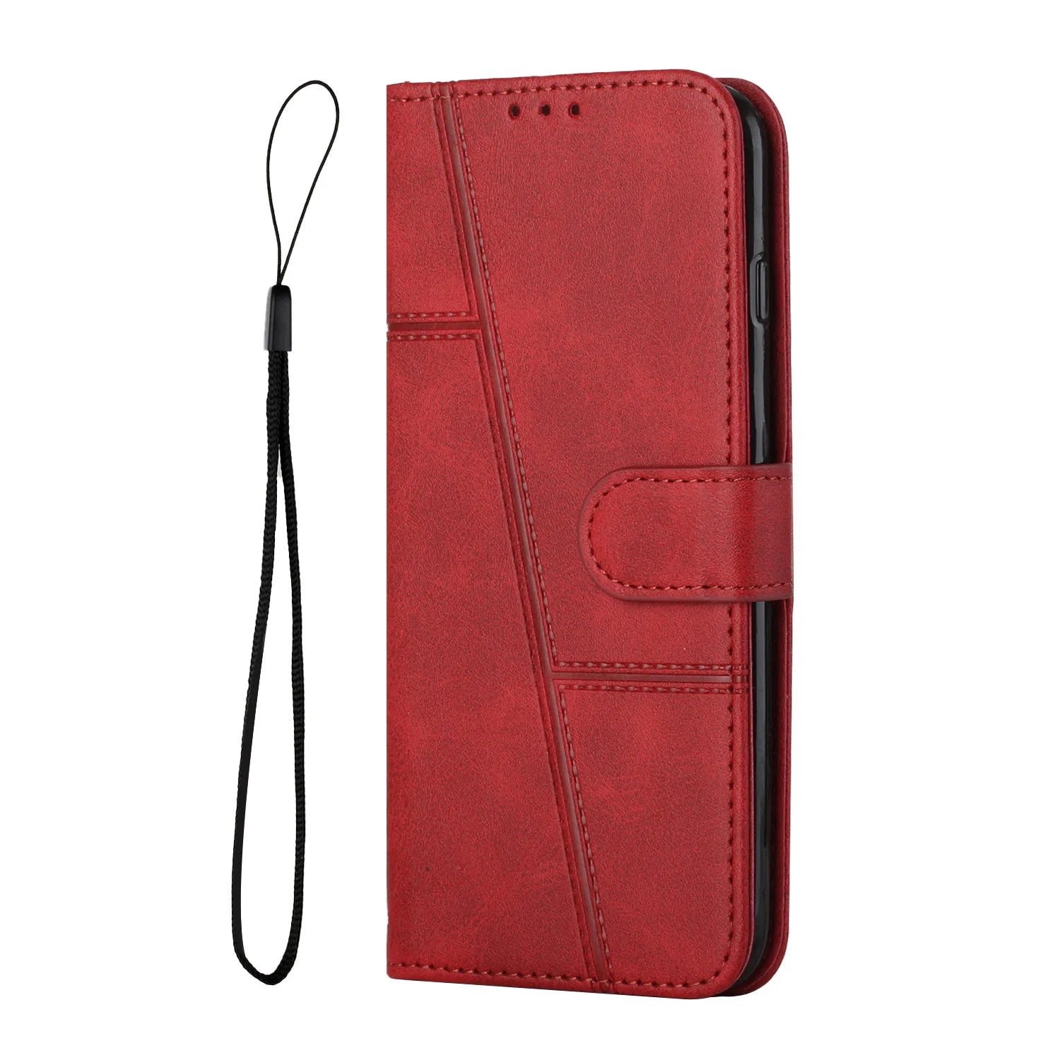 Samsung Galaxy - Prime Leather Look Flip Wallet Case
