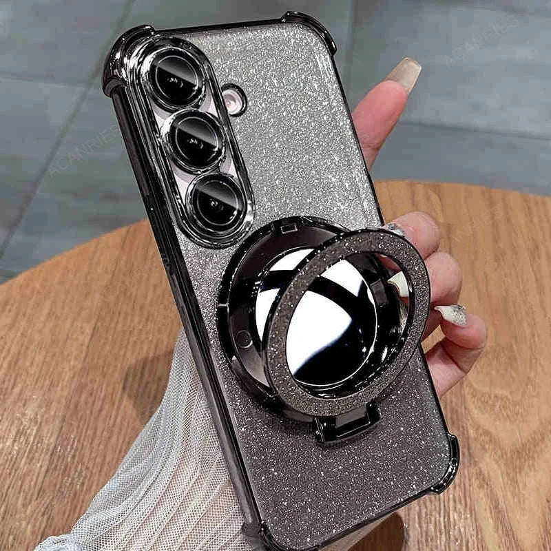 Samsung Galaxy - Shockproof Case with Mirror Kickstand