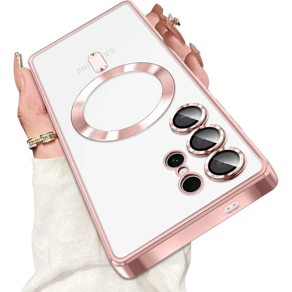 Samsung Galaxy - Stylish MagSafe Clear Case