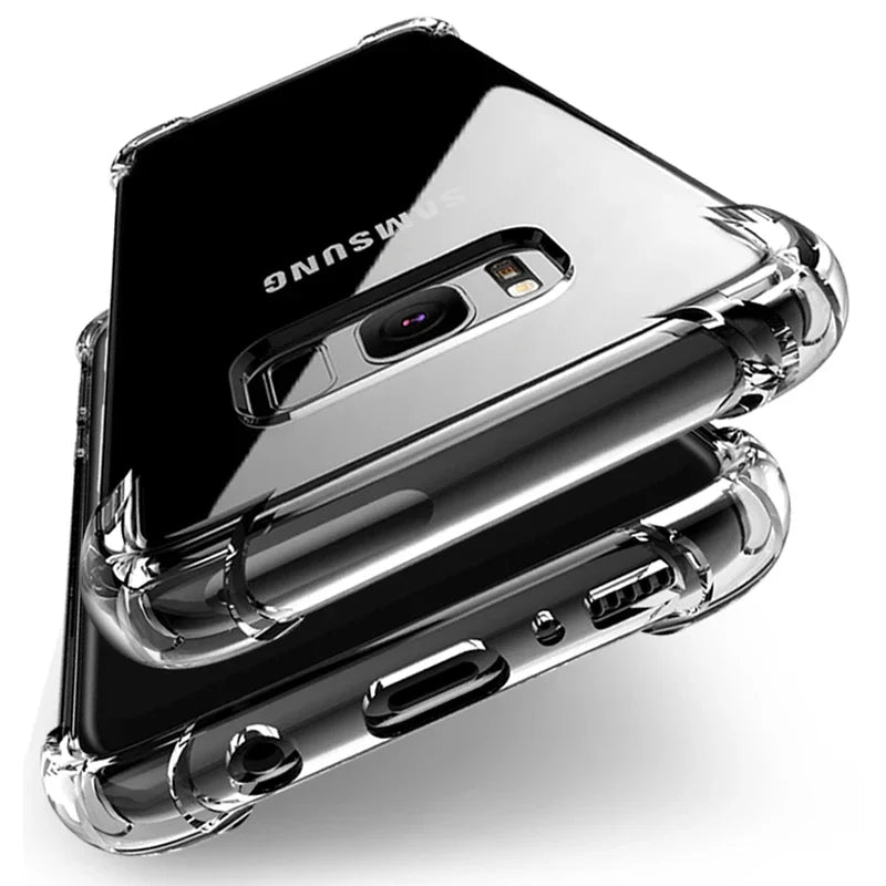 Samsung Galaxy - Transparent Luxury Shockproof Silicone Case