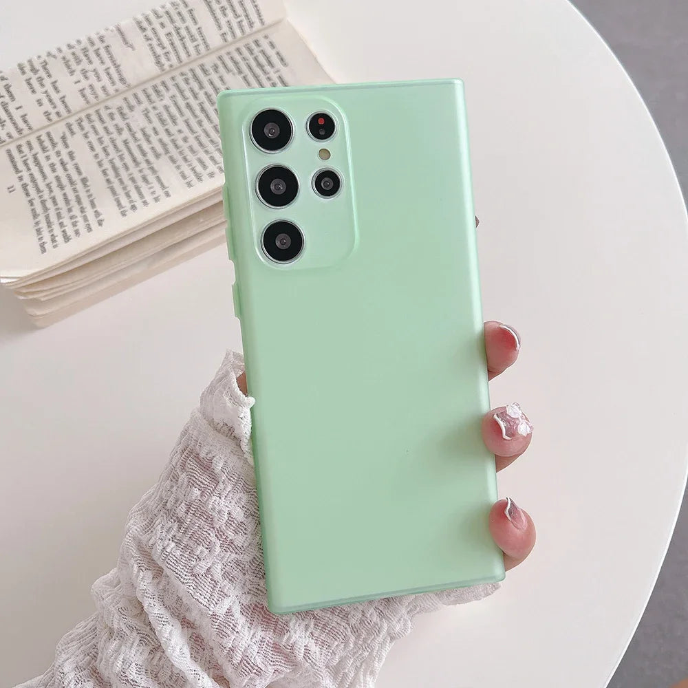 Samsung Galaxy - Ultra Slim Silicone Matte Transparent Case