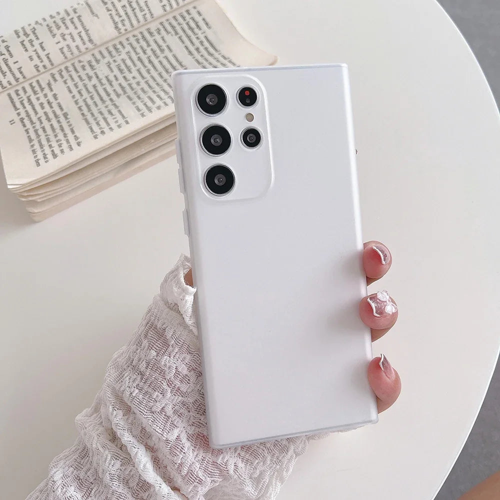 Samsung Galaxy - Ultra Slim Silicone Matte Transparent Case