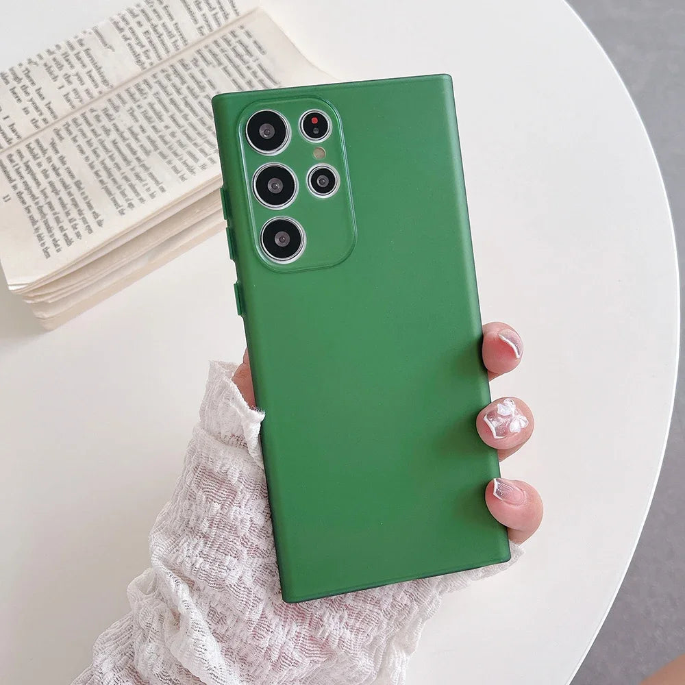 Samsung Galaxy - Ultra Slim Silicone Matte Transparent Case