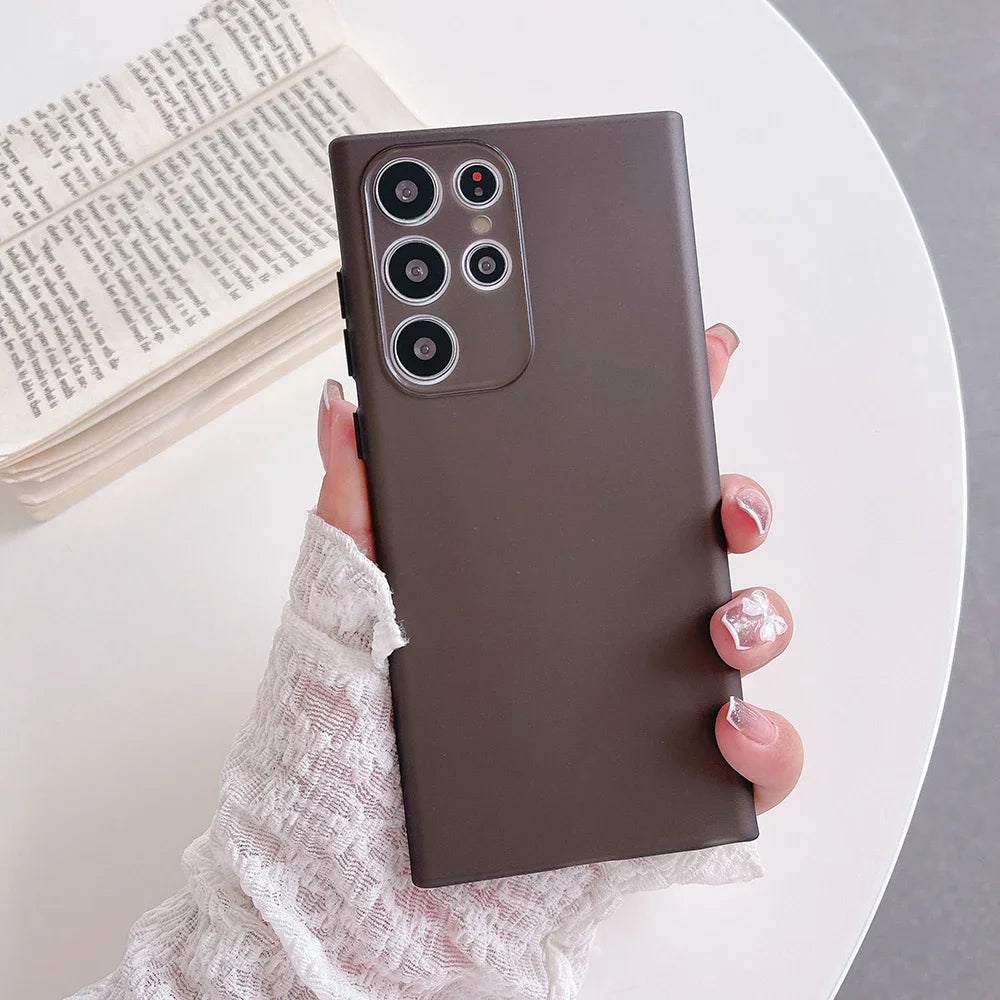 Samsung Galaxy - Ultra Slim Silicone Matte Transparent Case