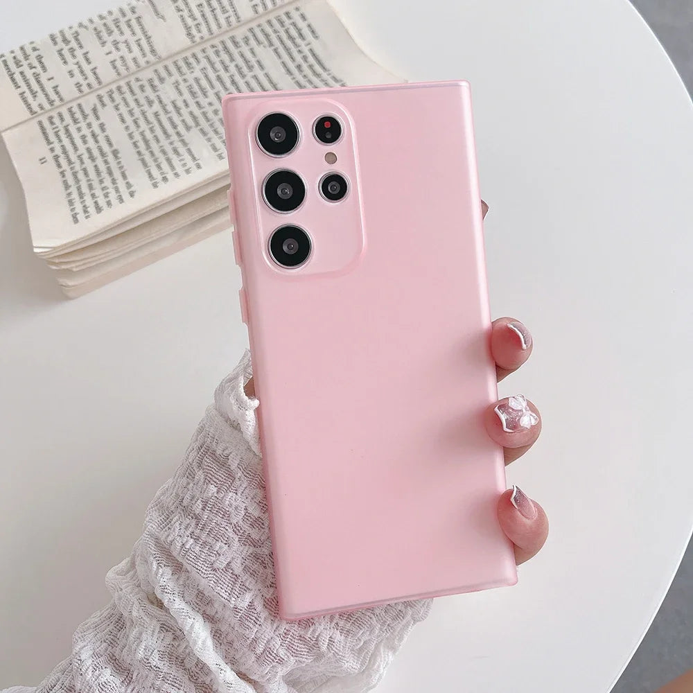 Samsung Galaxy - Ultra Slim Silicone Matte Transparent Case