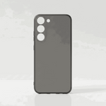 Samsung Galaxy - Ultra Thin silicone case in charcoal gray with a smooth matte finish and raised triple-camera edges