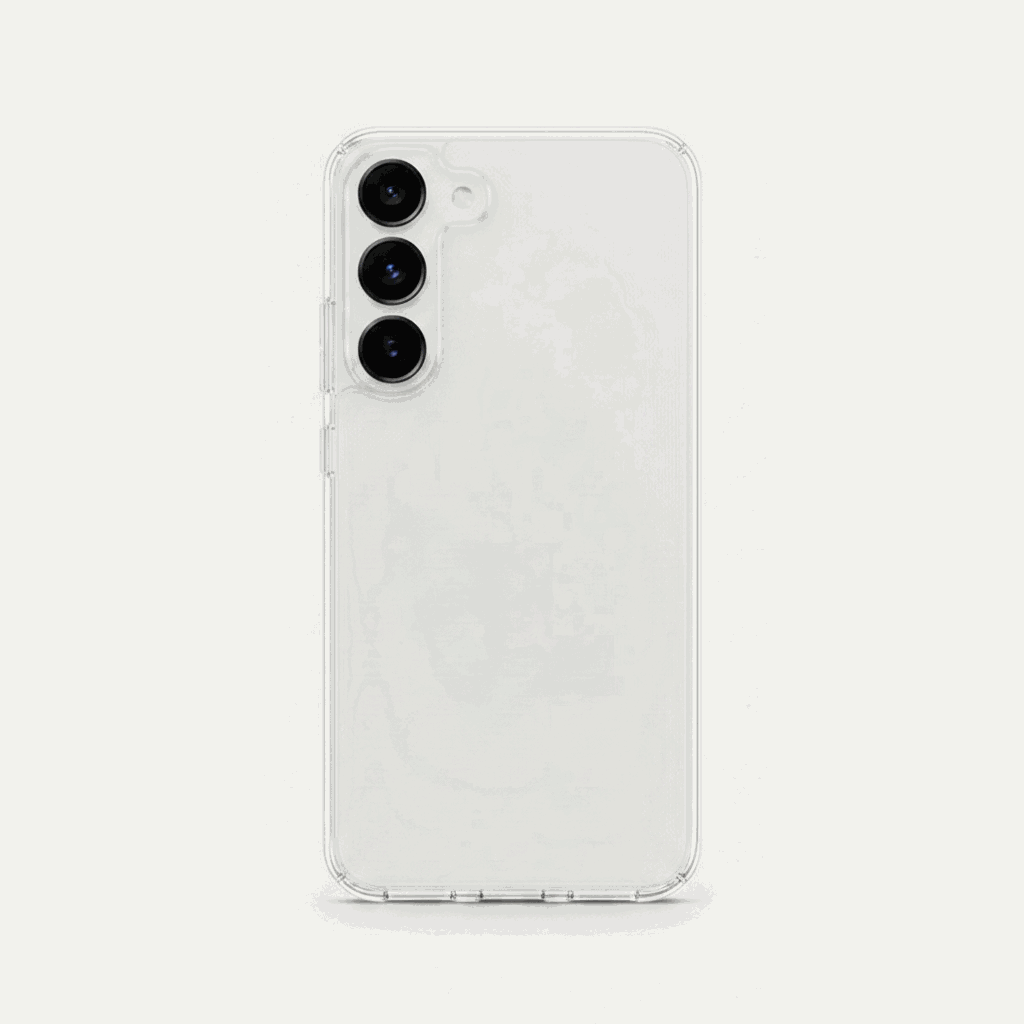 Samsung Galaxy - Ultra Thin clear silicone phone case with a transparent finish and raised triple-camera edges