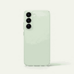 Samsung Galaxy - Ultra Thin phone case in pale mint silicone, with a smooth translucent finish and raised camera edges.