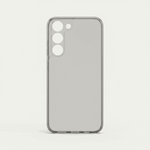 Samsung Galaxy - Ultra Thin silicone case in translucent smoky gray with a smooth matte finish and raised camera edges