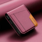 Samsung Galaxy Z Flip - Premium Leather Look Wallet Case