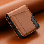Samsung Galaxy Z Flip - Premium Leather Look Wallet Case