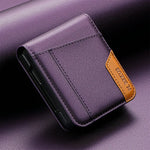 Samsung Galaxy Z Flip - Premium Leather Look Wallet Case