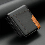 Samsung Galaxy Z Flip - Premium Leather Look Wallet Case