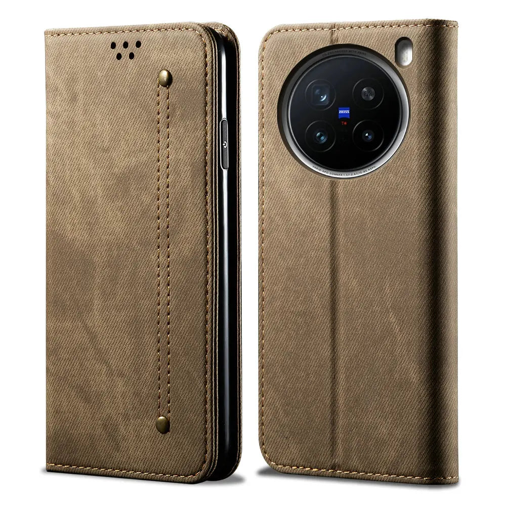 Vivo  - Leather Look Wallet Flip Case