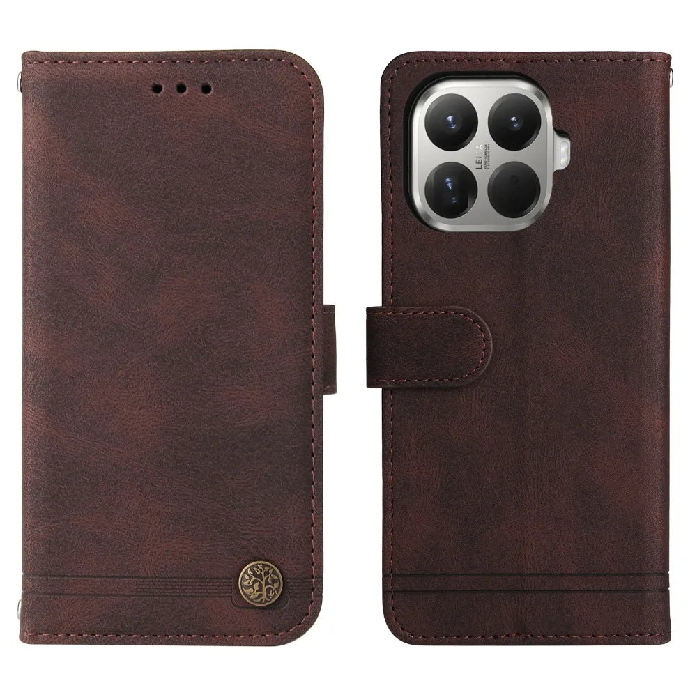 Xiaomi - Flip Vegan Leather Wallet Case with Card Slots