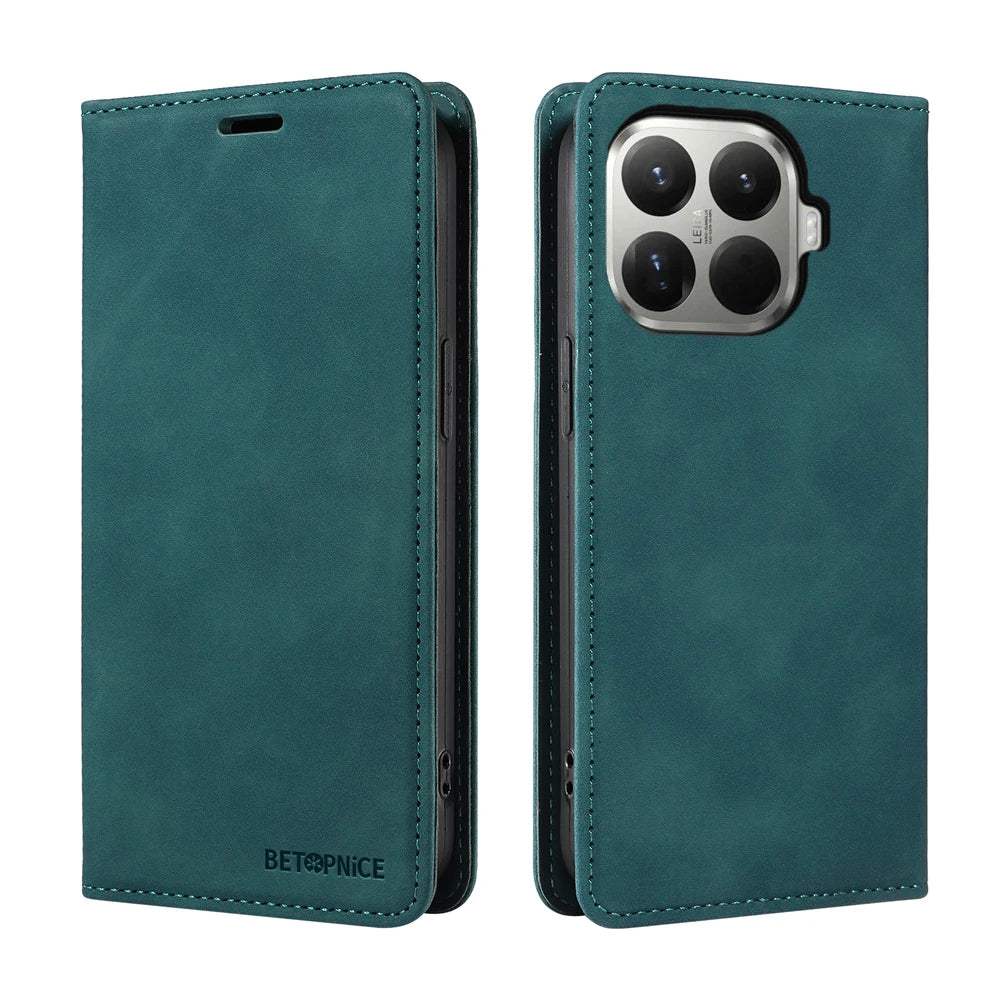 Xiaomi - Leather Look Wallet Flip Case