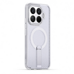 Xiaomi Magnetic Holder Phone Case in clear textured material, with a circular magnetic ring and folding kickstand