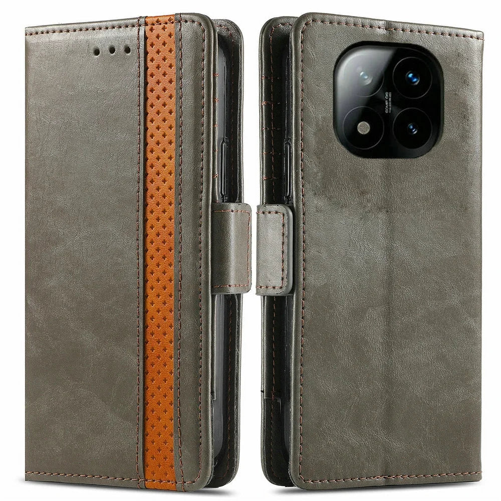 Xiaomi - Magnetic Leather Look Wallet Case