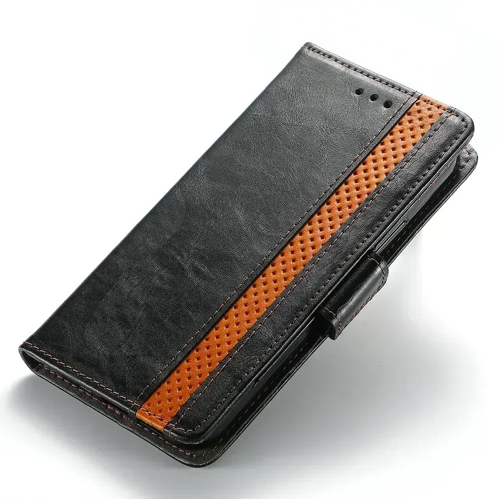 Xiaomi - Magnetic Leather Look Wallet Case