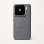 Xiaomi Magnetic Phone Case in dark grey with smooth finish, raised camera surround and circular magnetic ring on the back