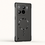 Xiaomi Magnetic Slim Phone Case in matte black with a slim smooth finish, raised camera surround and magnetic ring