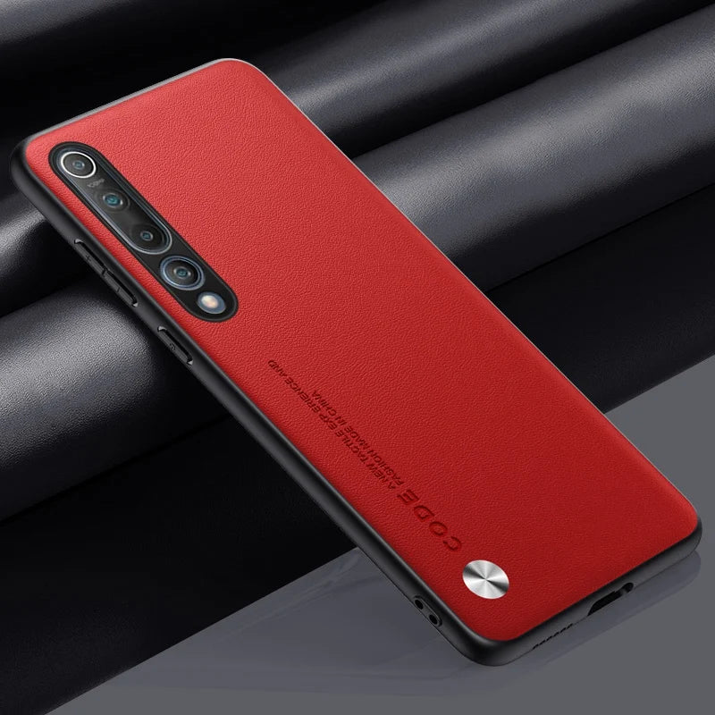 Xiaomi Mi 10 - Luxury Leather Look Case