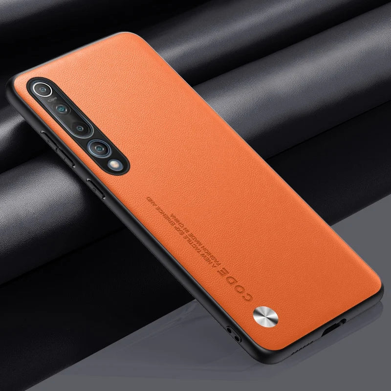 Xiaomi Mi 10 - Luxury Leather Look Case