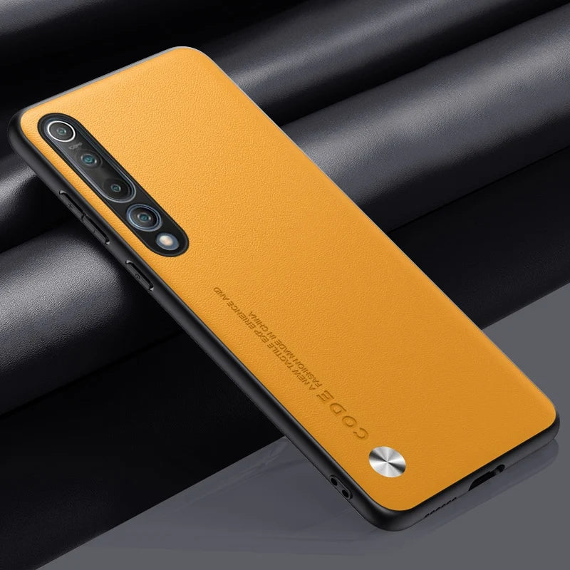 Xiaomi Mi 10 - Luxury Leather Look Case