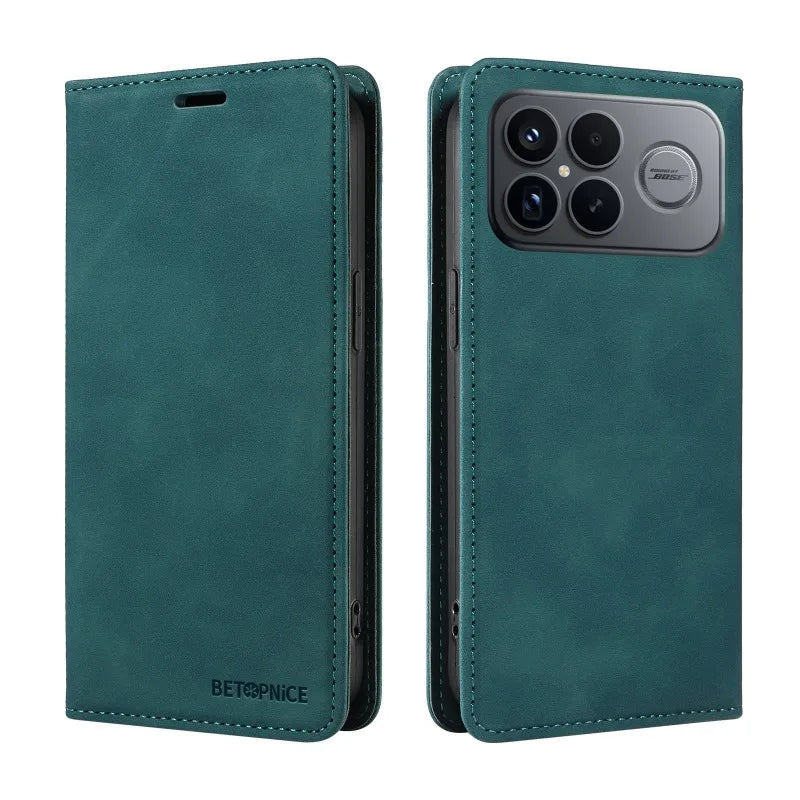 Xiaomi POCO - Flip Vegan Leather Wallet Case with Card Holder
