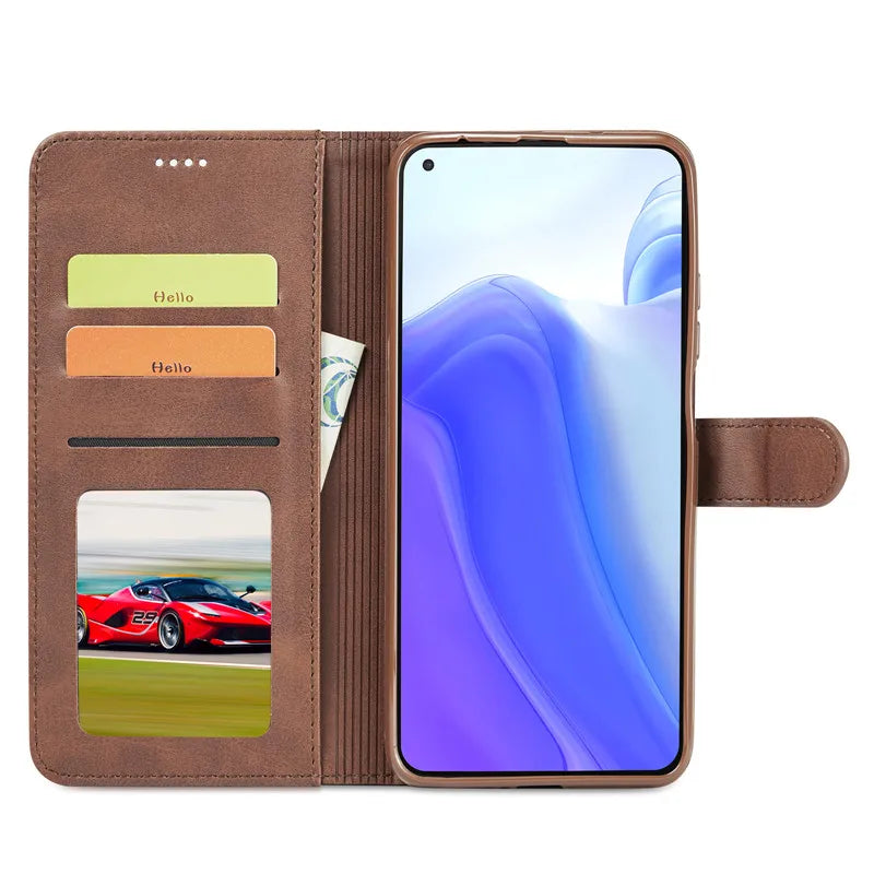 Xiaomi POCO - Leather Look Wallet Flip Case with Card Slots