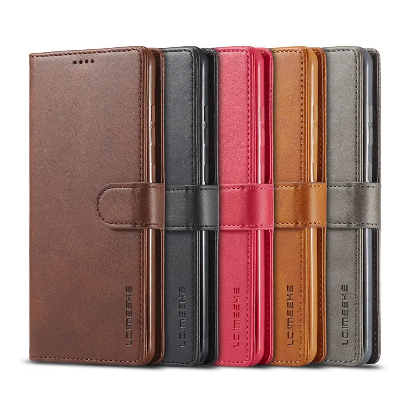 Xiaomi POCO - Leather Look Wallet Flip Case with Card Slots