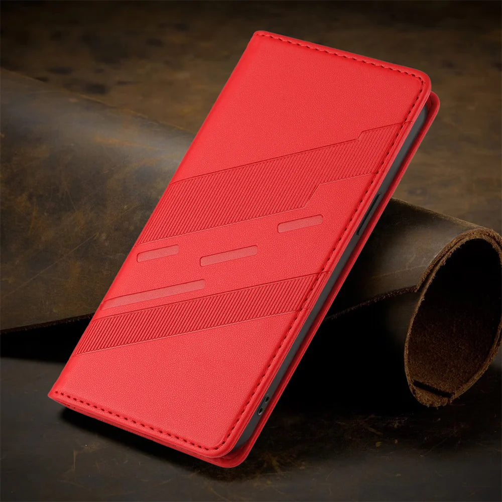 Xiaomi Redmi - Luxury Leather Look Flip Wallet Case