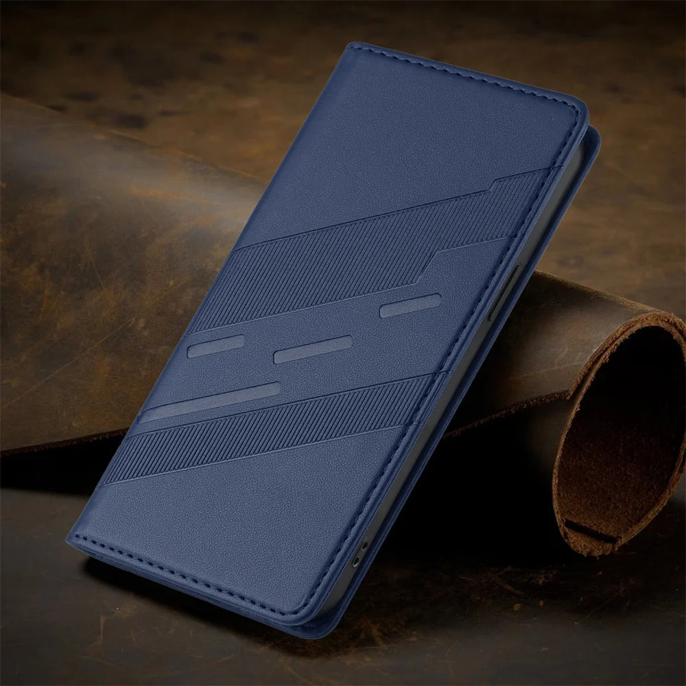 Xiaomi Redmi - Luxury Leather Look Flip Wallet Case