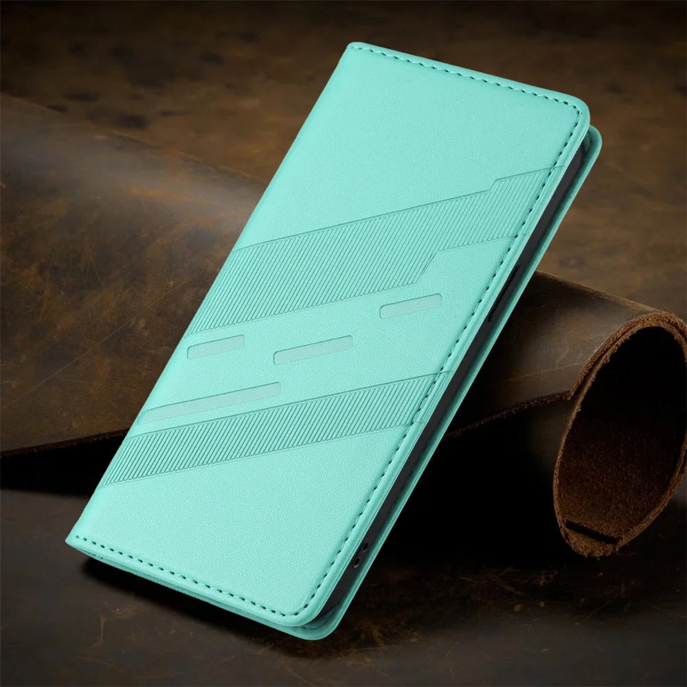 Xiaomi Redmi - Luxury Leather Look Flip Wallet Case