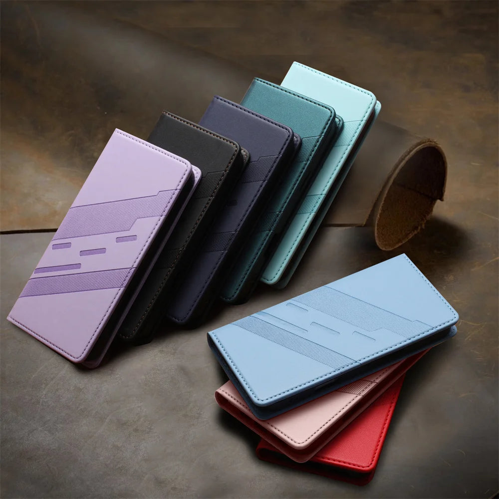 Xiaomi Redmi - Luxury Leather Look Flip Wallet Case