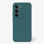 Xiaomi Redmi Shockproof silicone case in deep teal with a smooth matte finish and raised triple-camera opening