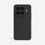 Xiaomi Soft Matte Anti Glare phone case in black with a smooth matte finish, slim bumper edges and raised camera surround