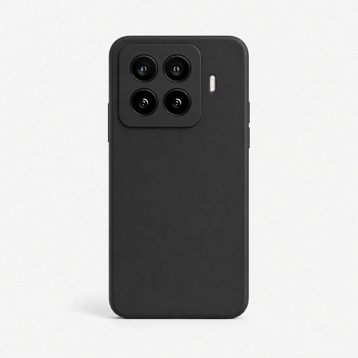 Xiaomi Soft Matte Anti Glare phone case in black with a smooth matte finish, slim bumper edges and raised camera surround