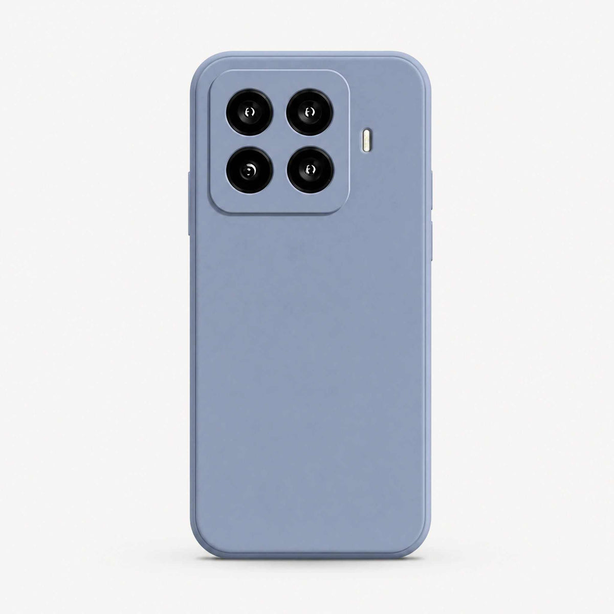 Xiaomi Soft Matte Anti Glare phone case in muted blue with a smooth matte finish, slim bumper edges and raised camera surround