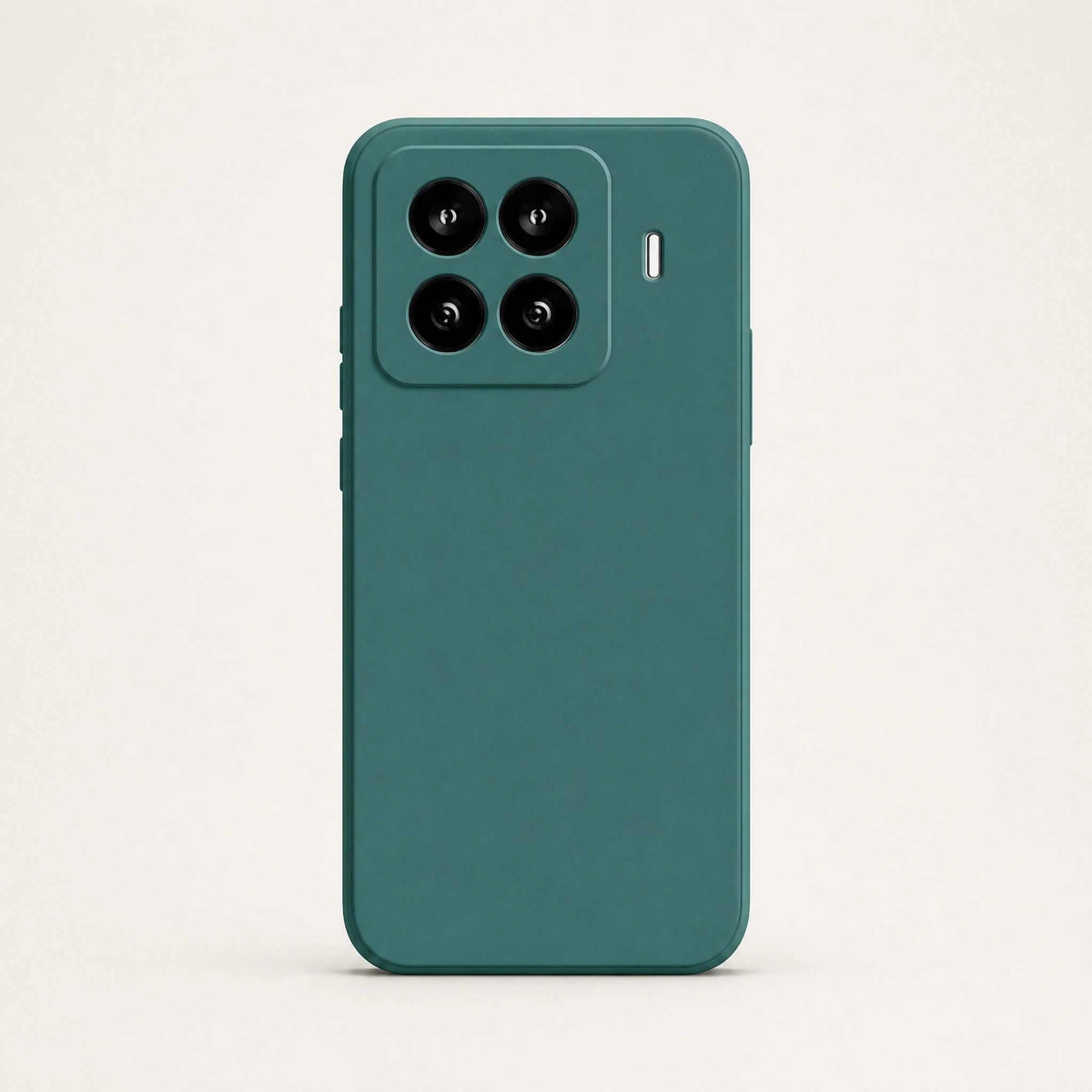 Dark green Xiaomi Soft Matte Anti Glare phone case with smooth matte finish, slim bumper edges and raised camera surround